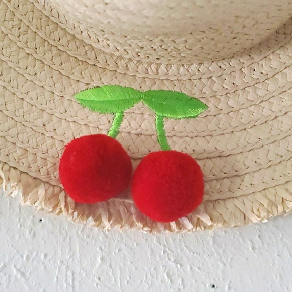 🆕️ Copper Key Girls Straw Hat Cherry - Picture 2 of 6
